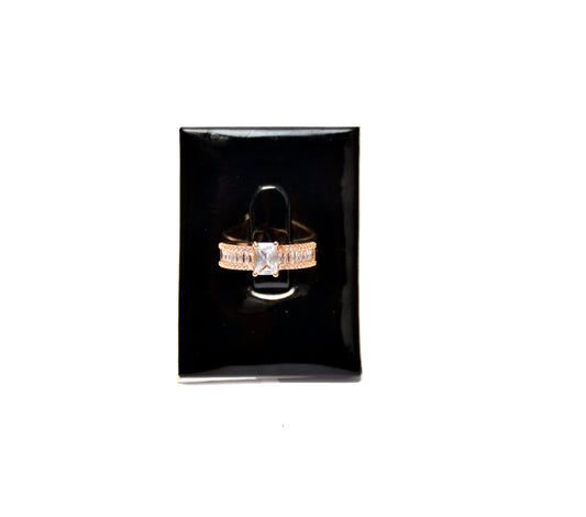Emerald Cut Sparkle Ring